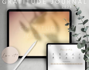Digital Journaling Kalender | Dankbarkeit Journal | Gratitude Journal für iPad, GoodNotes | Manifestation Planner | DEUTSCH