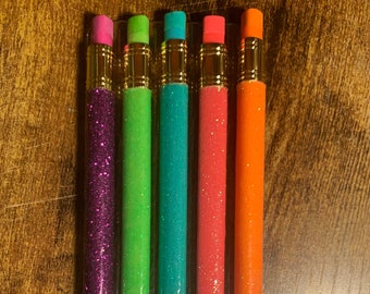 Personalized glitter mechanical Pencils