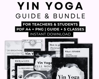 Guida allo Yin Yoga, pacchetto di sequenze di Yin Yoga ed esercizi di respirazione per istruttori e praticanti di Yin Yoga, lezioni di Yin Yoga e guida alle asana