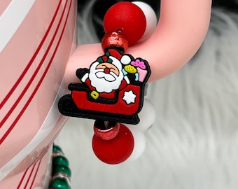 Dije de la Copa Stanley, Regalos divertidos, Accesorios para la Copa Stanley, Dijes para asas de vaso, Dije de pajita, Dije navideño