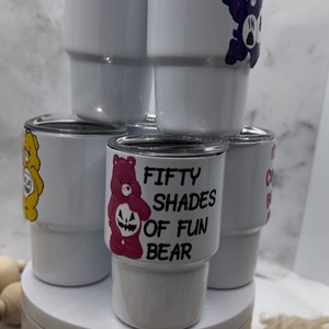 Ready to Ship! 2oz Shot Glass Tumbler with Swear Bears! Great for Girls Night!!