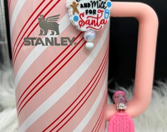 Dije de la Copa Stanley, Regalos divertidos, Accesorios para la Copa Stanley, Dijes para asas de vaso, Dije de pajita, Dije navideño