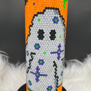 Rhinestone Ghost Tumbler – 20 oz Halloween Bling Cup | Bling Cup | 1045