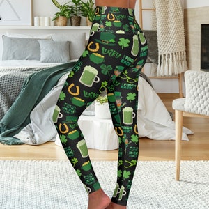 Women St. Patrick's Day Tights Stretchy Leggings Pant - PKAWAY