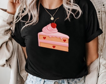 Cake Graphic Tee, Dessert Shirt