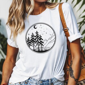 Camping Shirt, Cute Graphic tee, Hiking T-Shirt, Outdoors tee, Graphic T-shirt, Cute T-shirt, Gift T-Shirt, Gift For Her