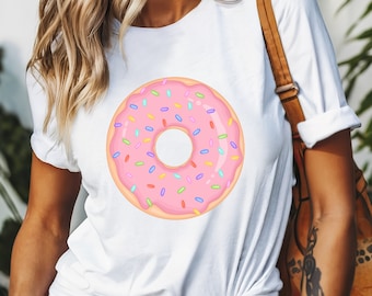 Donut Graphic Tee, Donut Shirt, Gift for Her