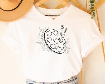 Artist T Shirt, Cute Graphic tee, Art Lover Shirt, Artist tee, Painter T-shirt, Hobby T-shirt, Gift T-Shirt, Artist Gift