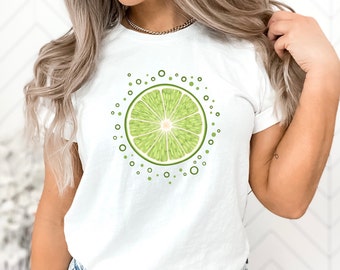 Lime Graphic T-Shirt, Fruit T Shirt, Gift for Her
