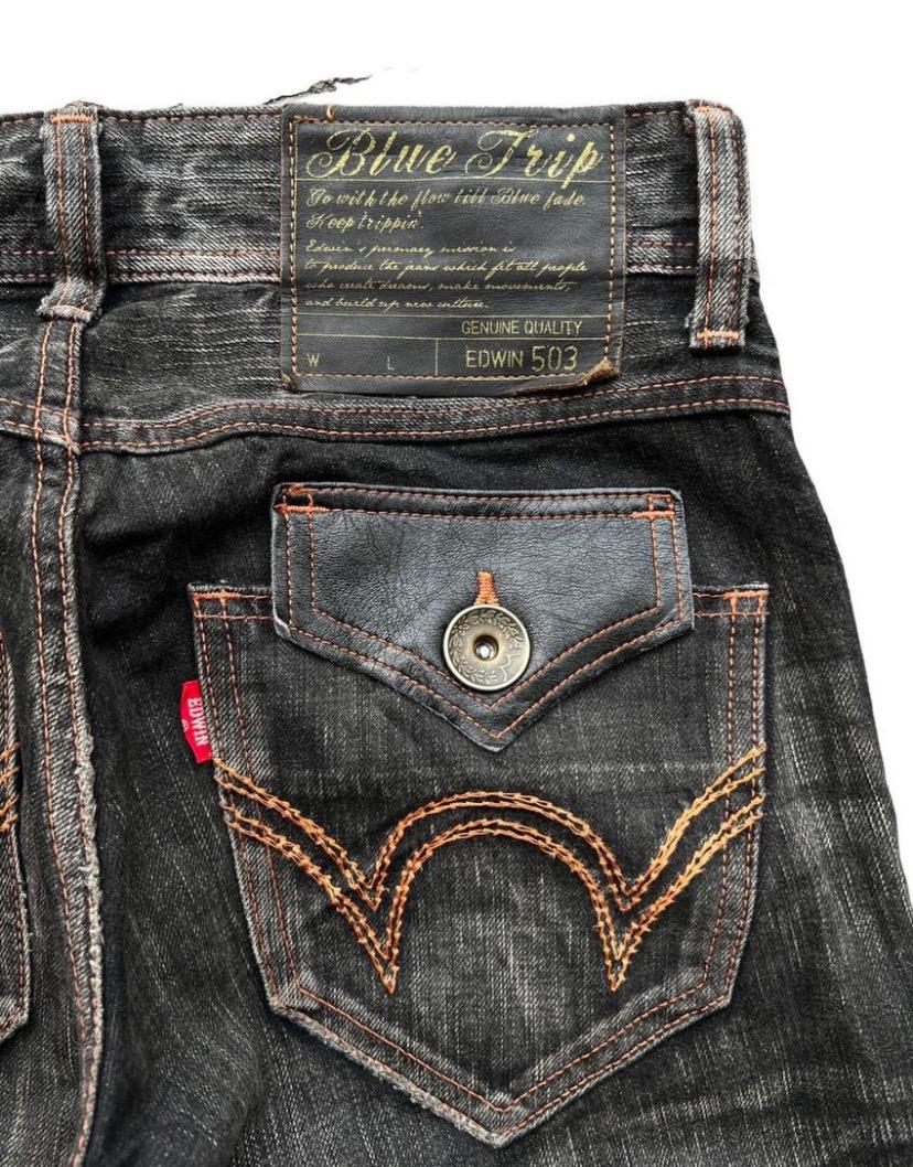 Vintage Edwin 503 Blue Trip Japan Denim Jeans Vintage Edwin