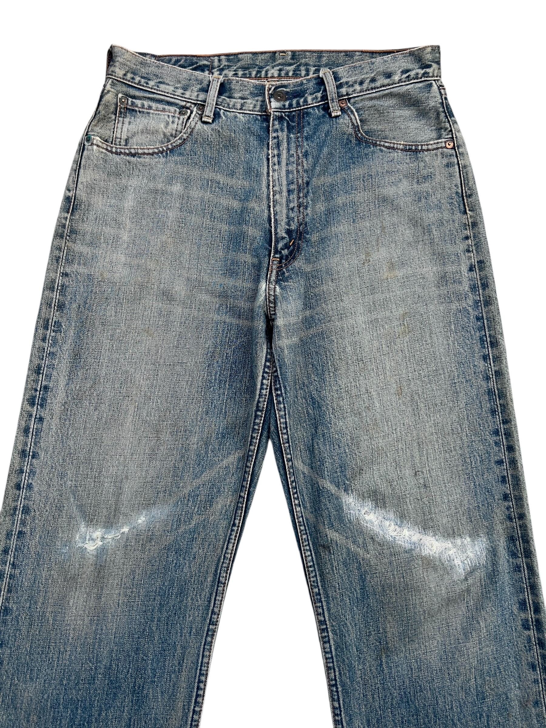W32 Vintage 90s Levi's 504 Wide Baggy Denim Jeans Levis Mudwash