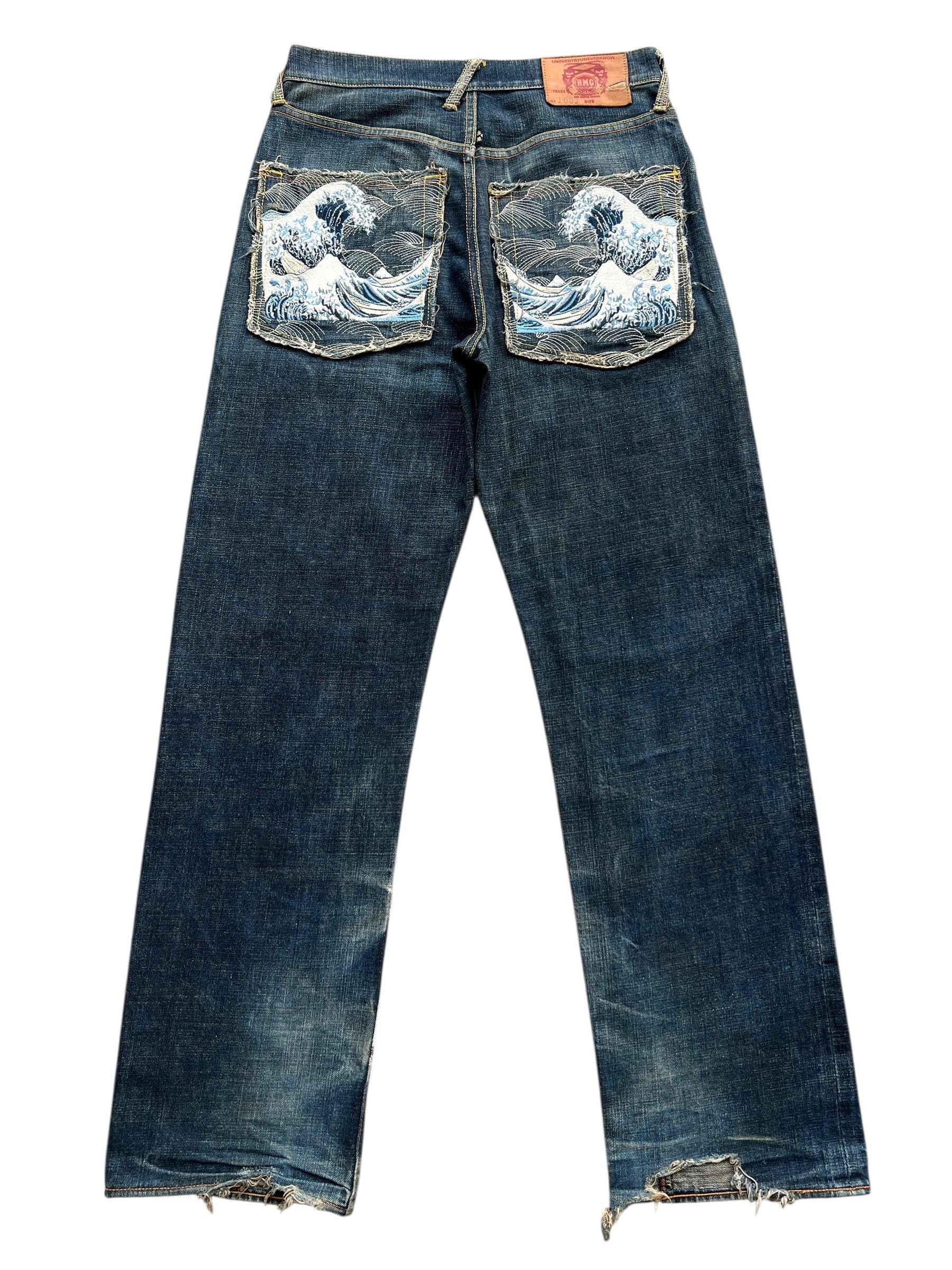 W32 Vintage RMC Weave Sukajan Selvedge Distressed Denim Jeans