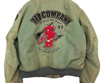 Vintage 90s Ted Company USAF MA-1 Flyer's Man Intermediate MA1