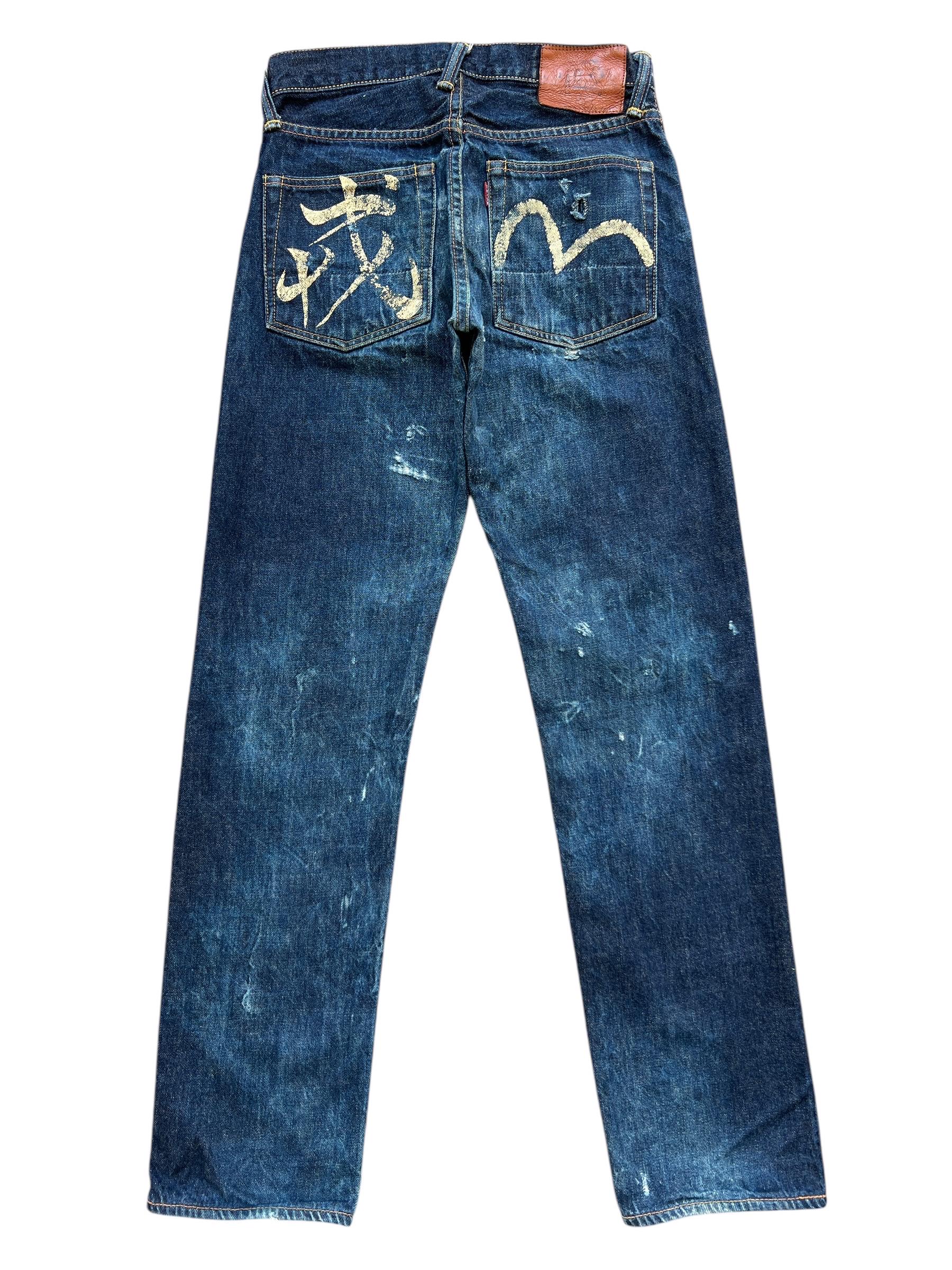 W28 Vintage 90s Evisu Japan Selvedge Denim Jeans No.2 Evisu