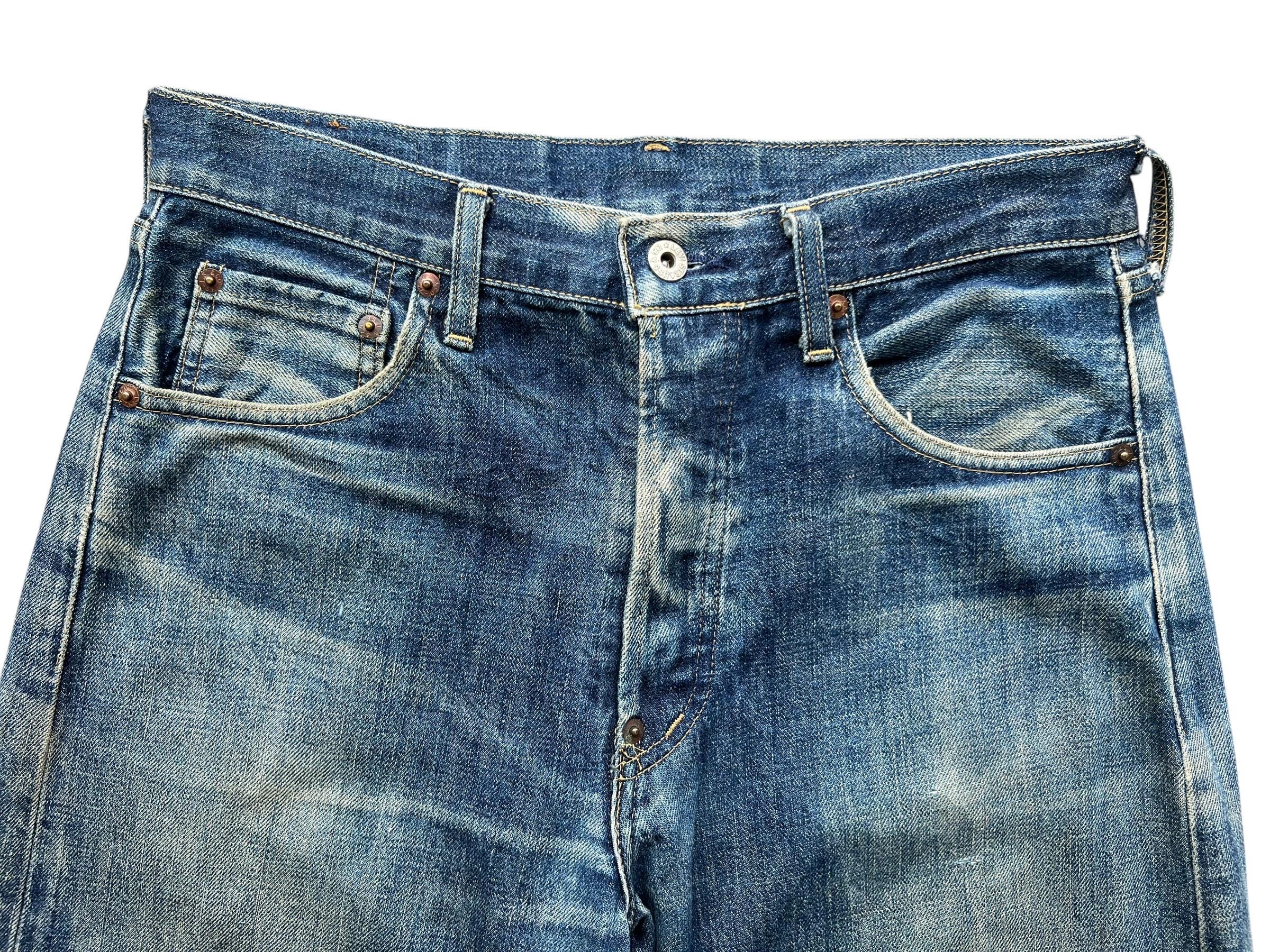 Vintage 90s Levi's 702xx Selvedge Buckle Back Denim Jeans Levis