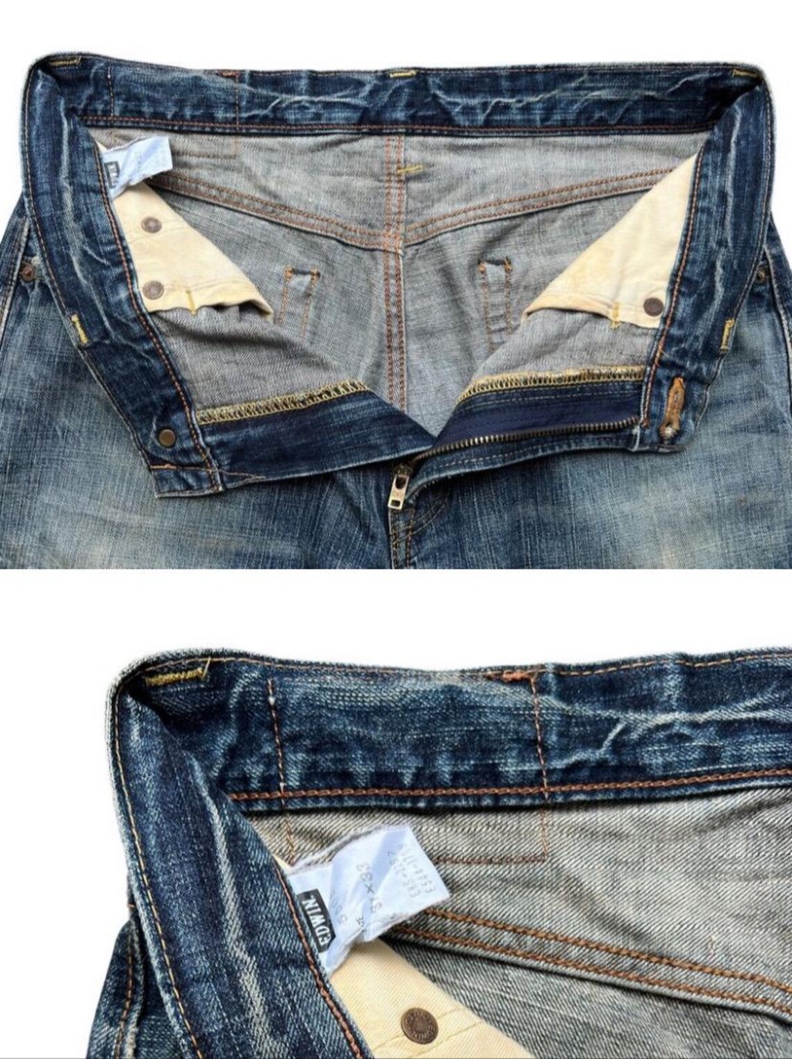 Vintage Edwin 505zx Japan Selvedge Denim Jeans Edwin Distressed ...