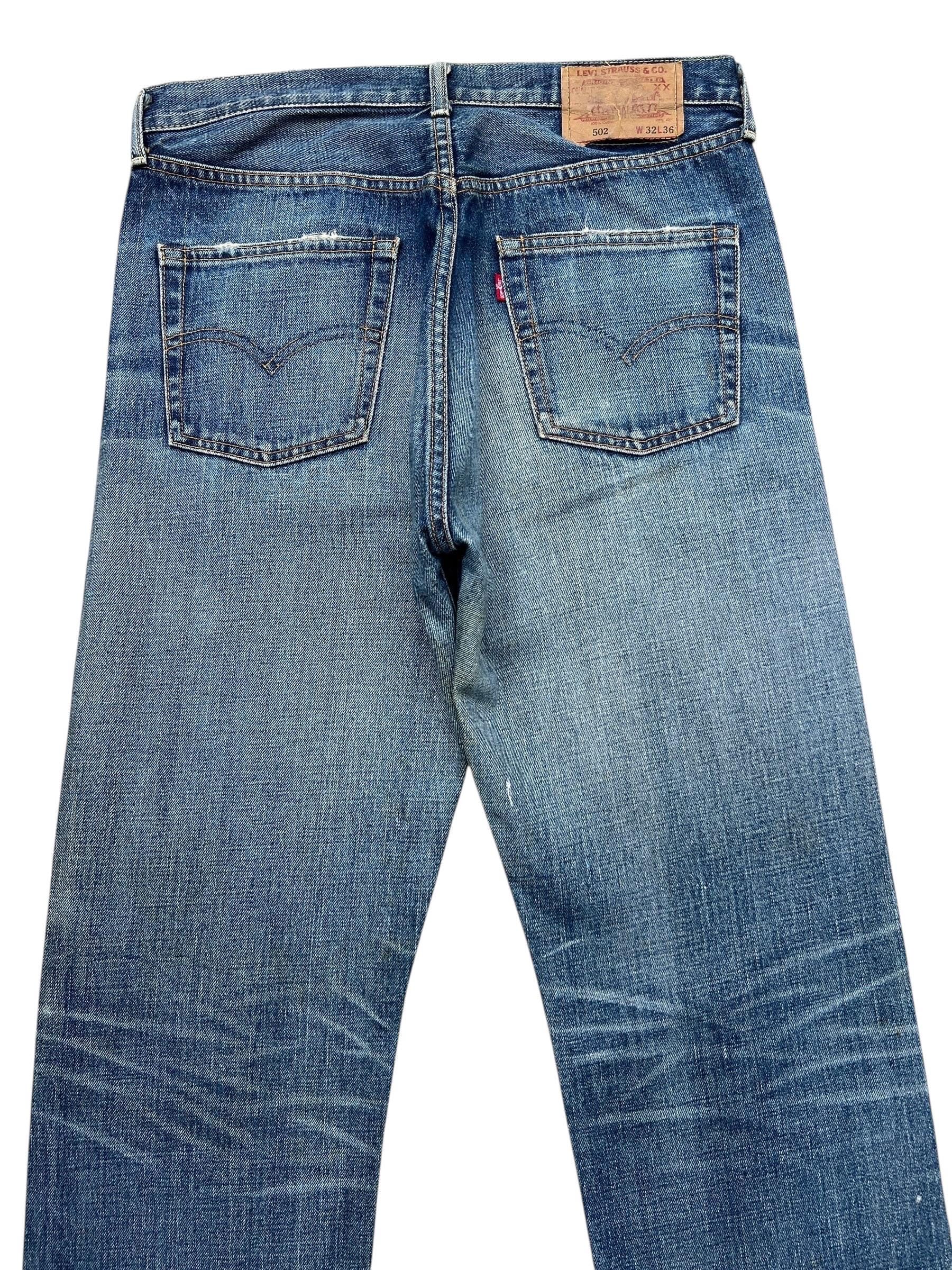 Vintage 90s Levi's 502 Big E Selvedge Denim Jeans Levis 503