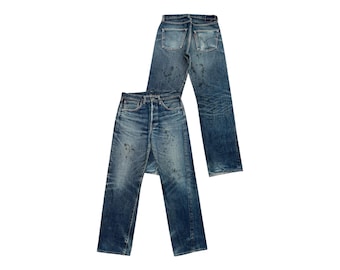 Vintage Edwin 503 Blue Trip Japan Flare Denim Jeans Edwin Bootcut