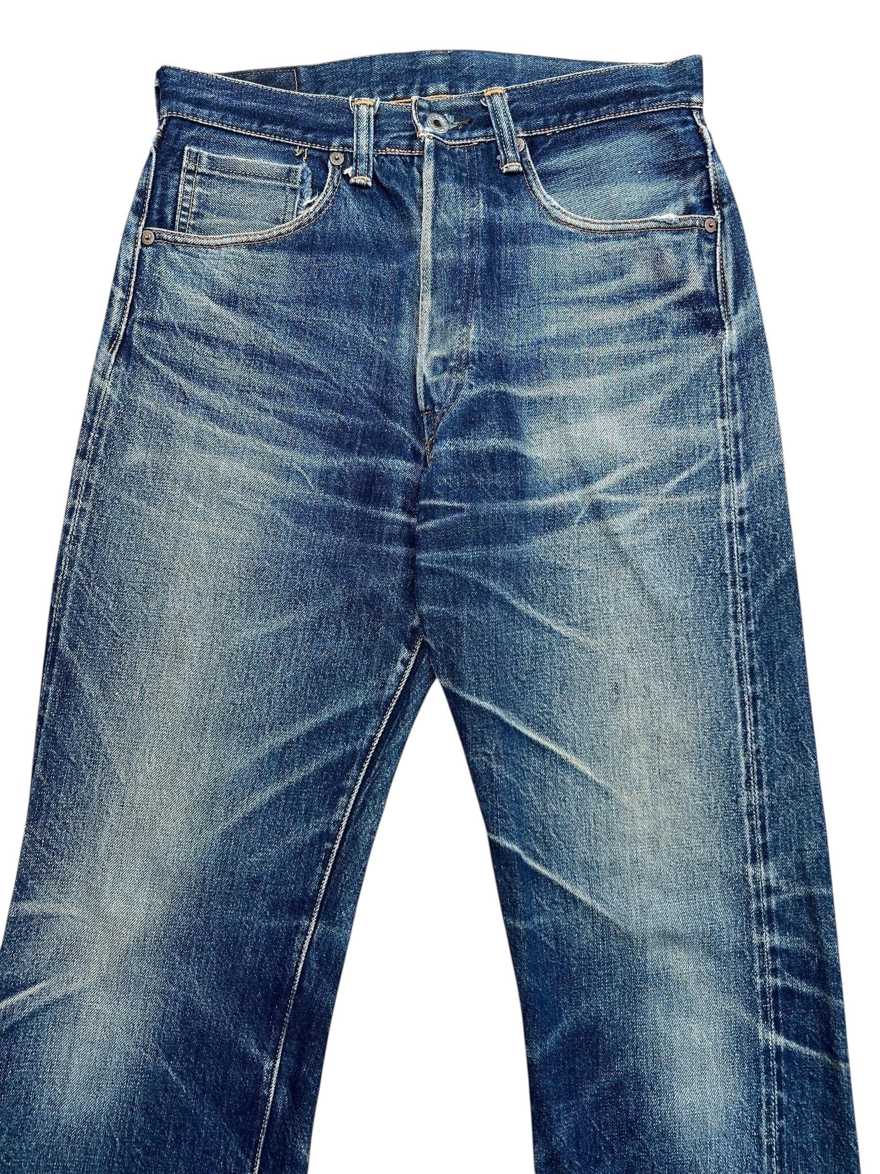 W30 Vintage 90s Warehouse Japan Leather Selvedge Denim Jeans
