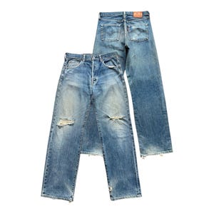 Vintage 90s Levi's 503B Big E Selvedge Denim Jeans Levis Mudwash