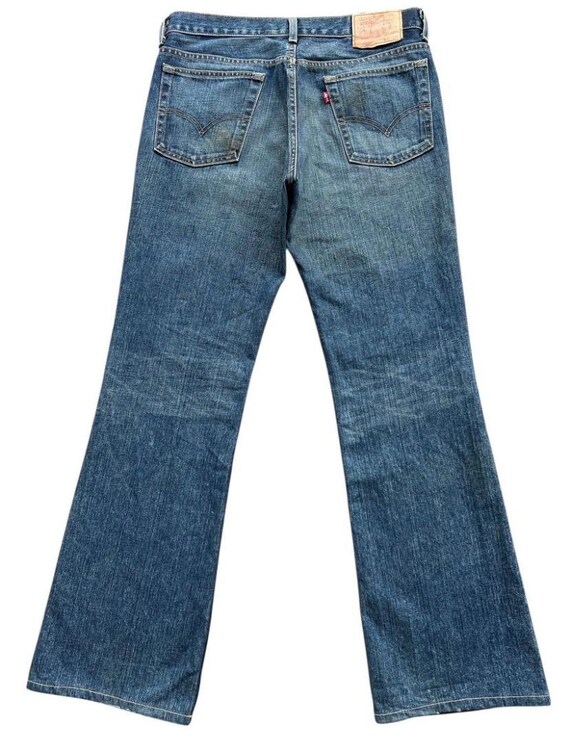 Vintage 90s Levi's 517 Bootcut Denim Jeans Levis 517 Distressed
