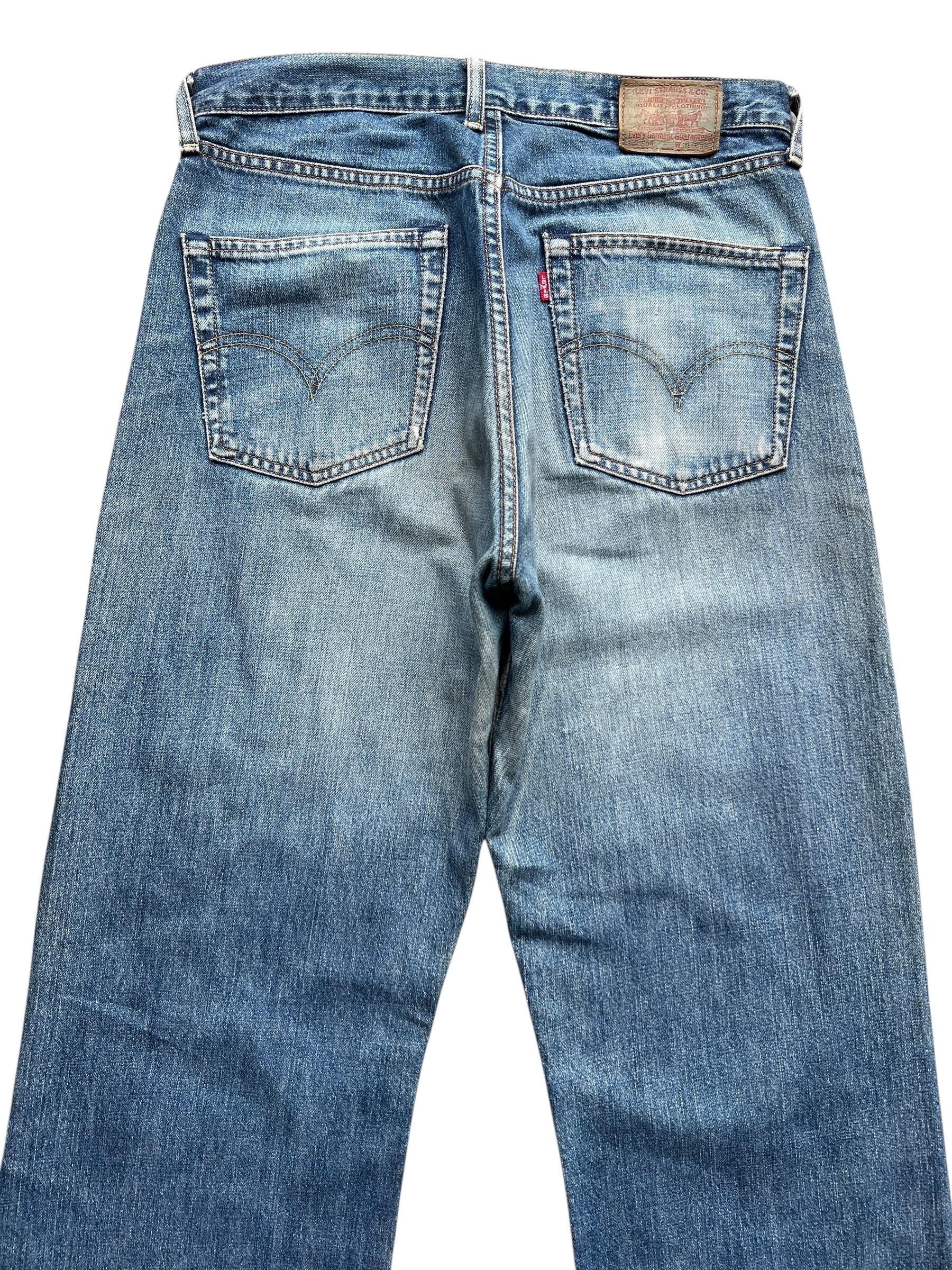 90s LEVI’S 504 selvedge wide jeans W31 Vintage 90s Levi's 504 Wide Selvedge Denim Jeans Levis Mudwash