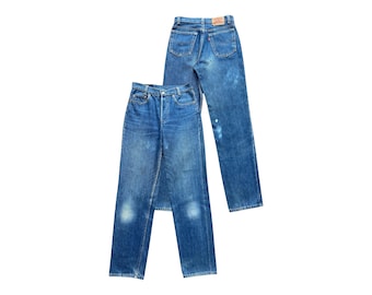 Vintage 90s Levi's 501 Dark Wash Jeans - Button Fly Jean, Made in