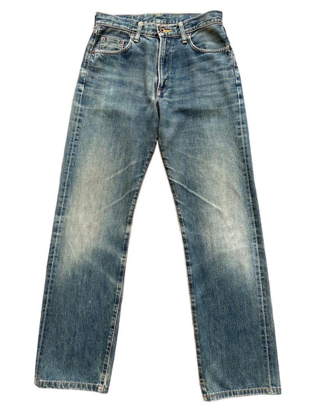 Vintage Edwin 505XX Japan Selvedge Denim Jeans Edwin Distressed