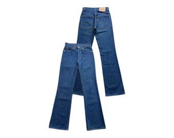 Size 32x28.5 Vintage 80's Levi's 517 Bootcut Bell Bottom Jeans