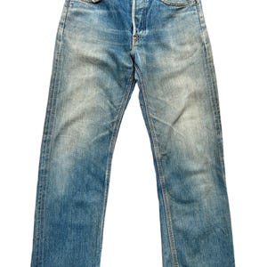 Vintage des années 90 Lee Rider selvedge Denim Jeans Lee Rider Distressed Selvedge Jeans Lee Rider Mudwash Jeans Jeans en denim larges 29 x 28,5