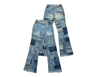 Vintage Edwin 503 Blue Trip Japan Flare Denim Jeans Edwin Bootcut