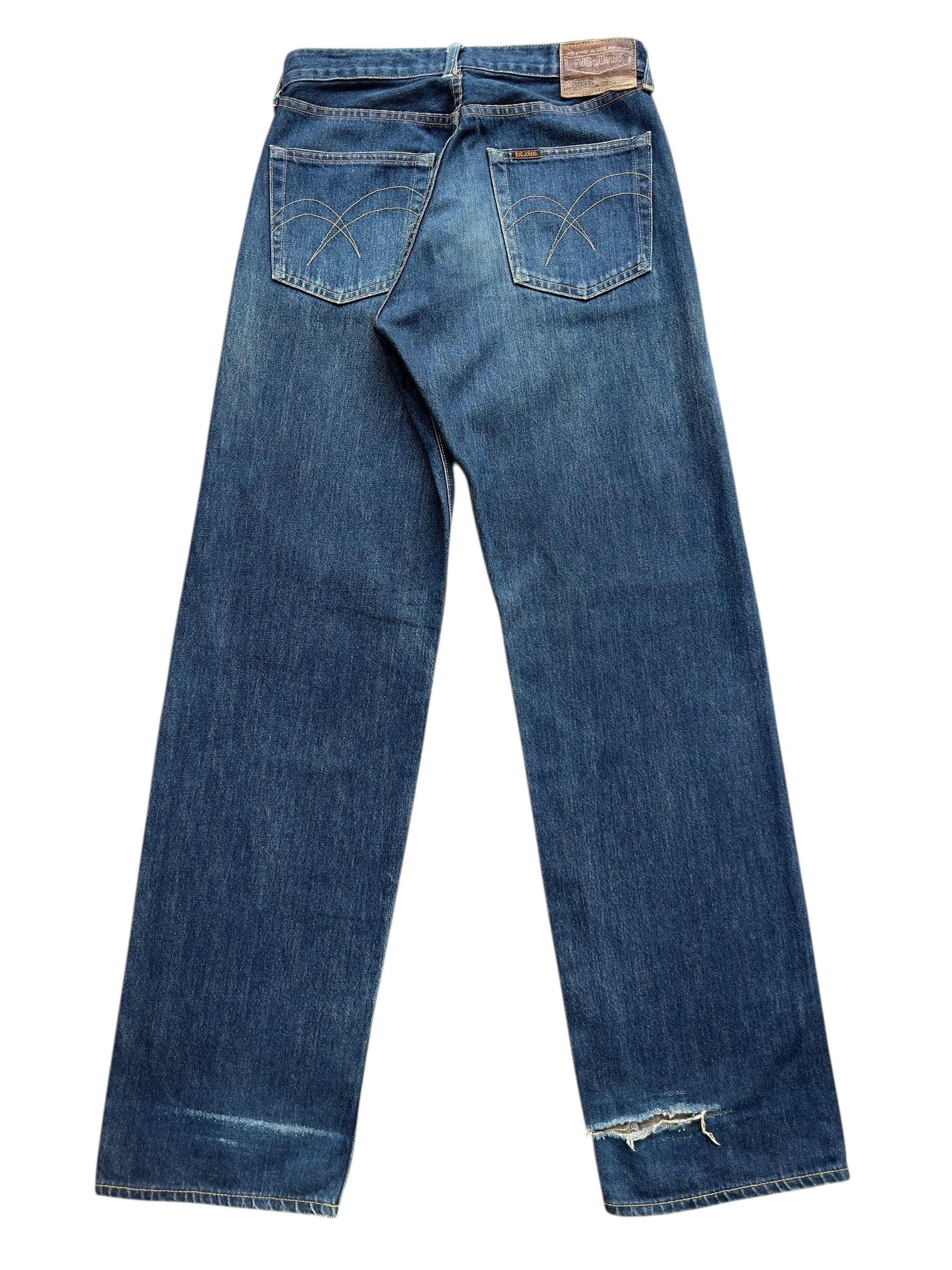 Vintage 90s Big John Selvedge Denim Jeans Leather Tag Big John