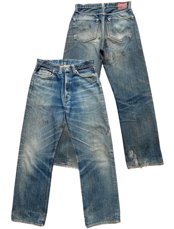 Vintage 90s Denime Orizzonti Japan Denim Jeans Button Style