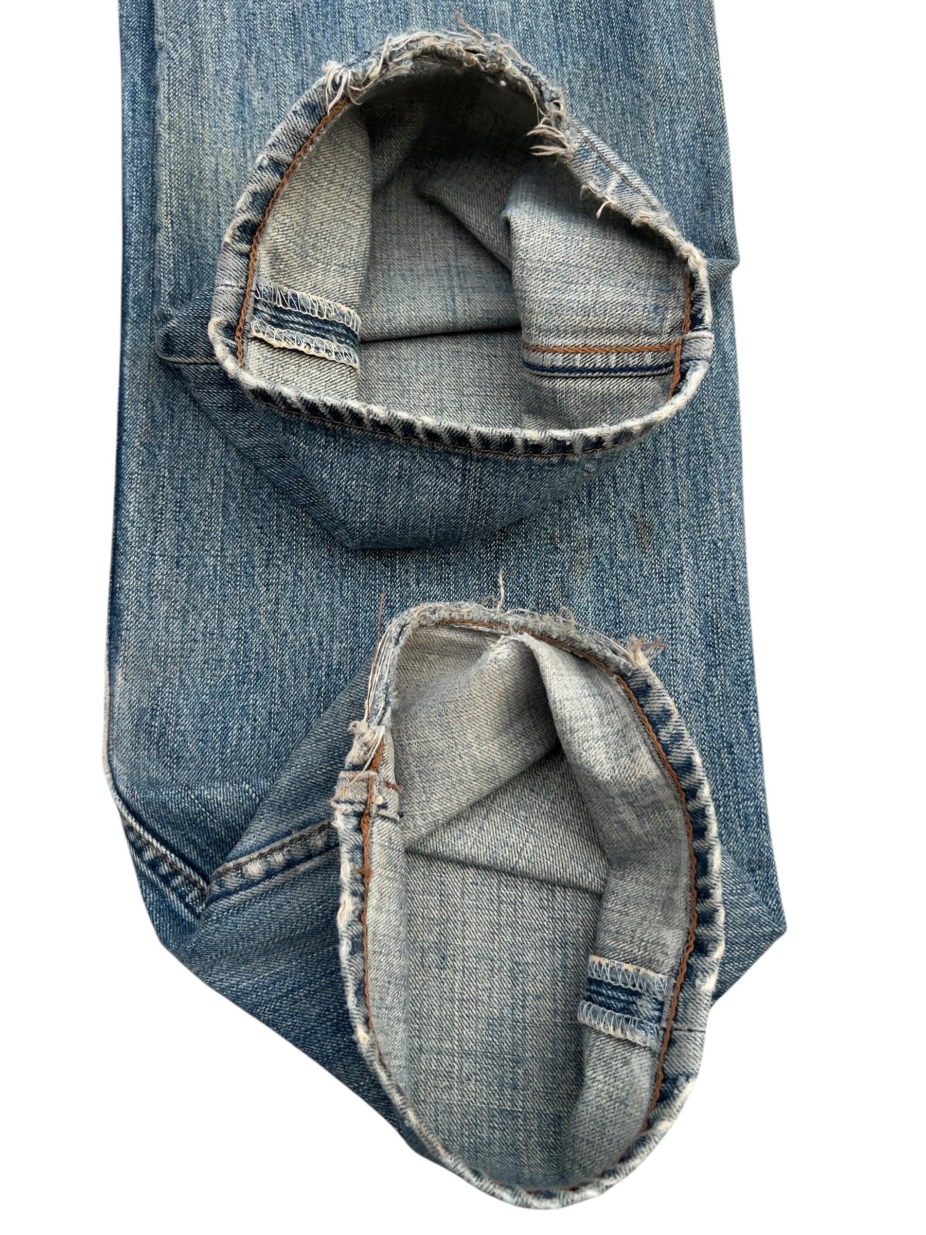 W32 Vintage 90s Levi's 504 Wide Baggy Denim Jeans Levis Mudwash