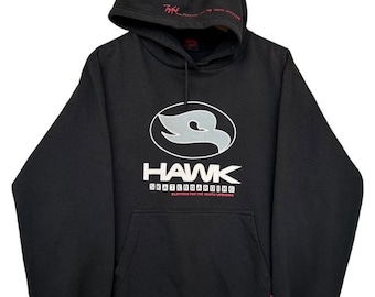 Tony hawk ビンテージパーカー　ブラック　L Rare! Hawk Tony Hawk Skateboarding Big Logo Embroidery Hoodies