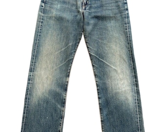 Vintage Edwin 505XX Japan Selvedge Denim Jeans Edwin Distressed Selvedge Jeans Edwin Mudwash Jeans Edwin Selvedge Wide Denim Jeans 29x31 W29