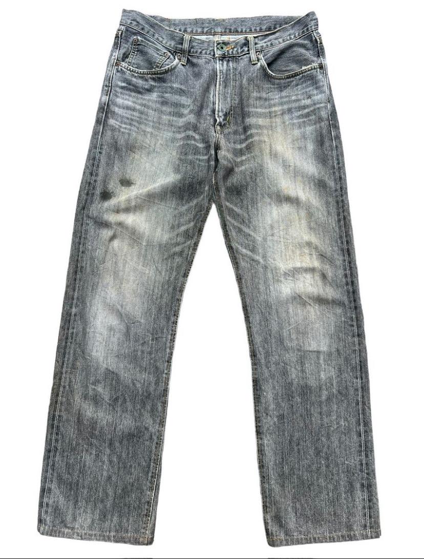 Vintage Edwin 505ZX Japan Selvedge Denim Jeans Black Distressed