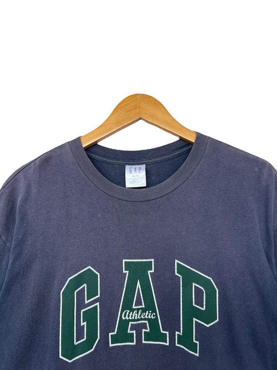 Vintage Gap Tshirt 90s Logo Mens XL Navy Made in USA Classic