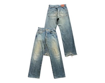 Vintage 90s Levi's 702xx Selvedge Buckle Back Denim Jeans Levis