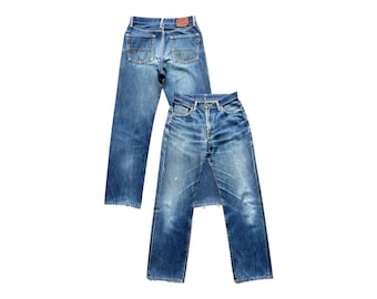 Vintage Edwin 505XX Japan Selvedge Denim Jeans Edwin Distressed Selvedge Jeans Edwin Mudwash Jeans Edwin Selvedge Denim Jeans 30x30