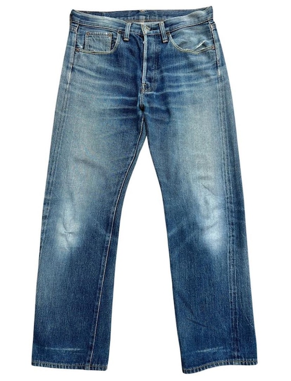 DENIME オリゾンティUSED WASH DENIM PANTS Ｗ33 Vintage 90s Denime Orrizonti Japan Selvedge Baggy Denim Jeans
