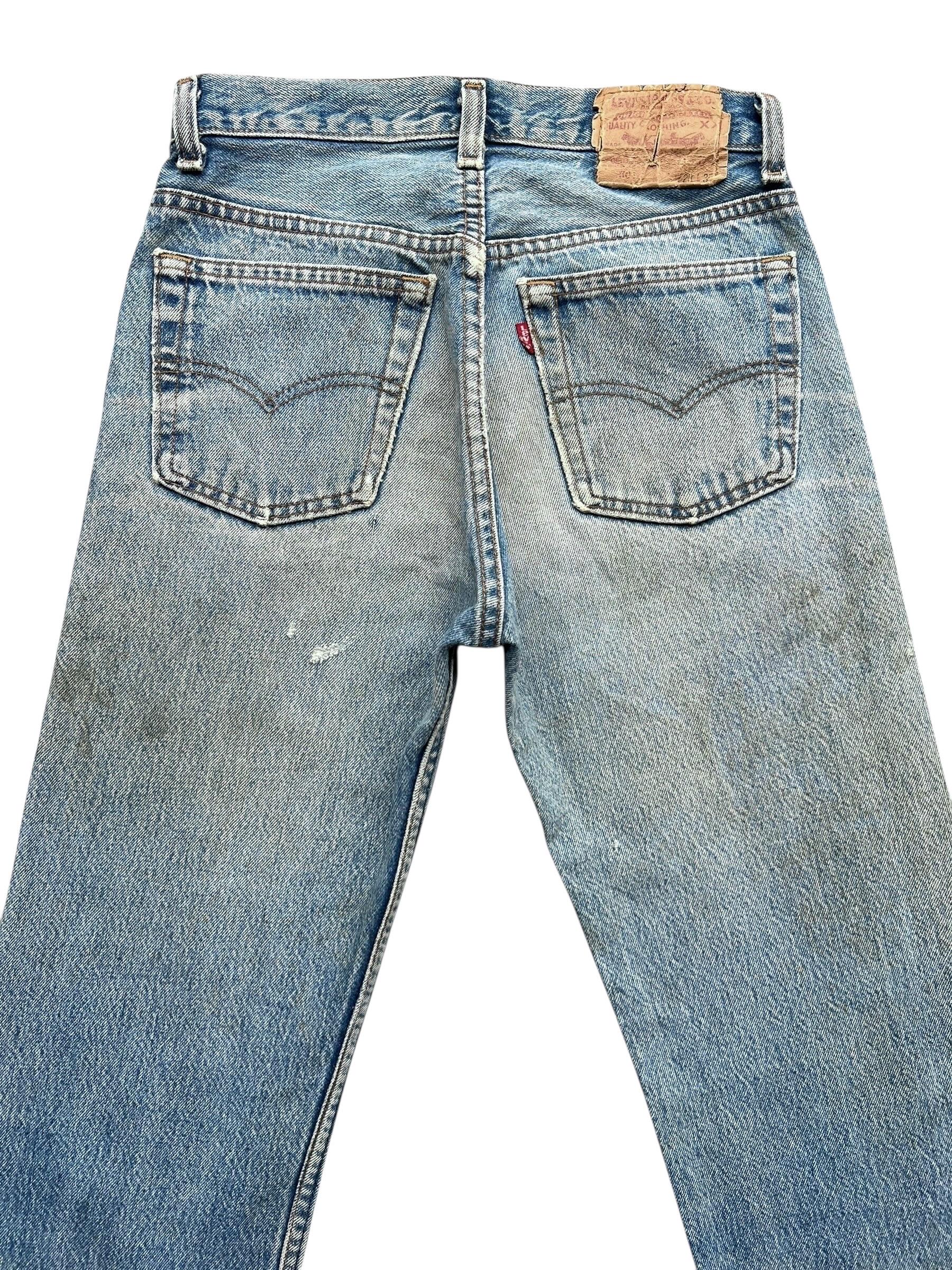 W27 Vintage 80s Levi's 501 Distressed Stone Wash Denim Jeans