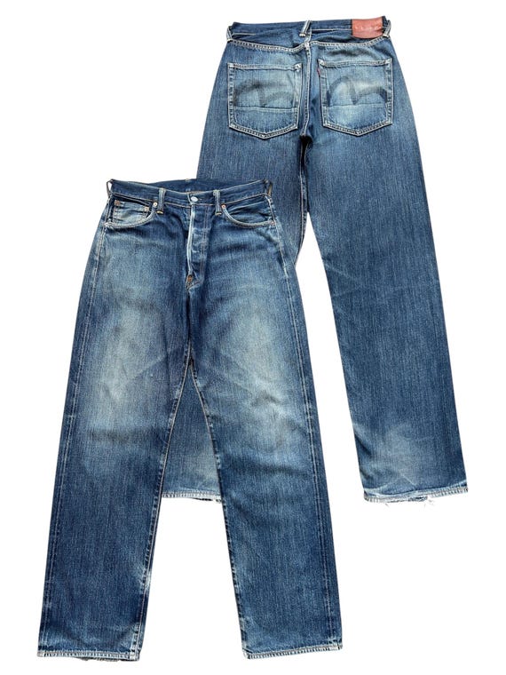 W31 Vintage 90s Evisu Japan Selvedge Denim Jeans No.2 Evisu 