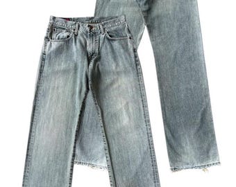 Vintage Edwin 503z Japanse spijkerbroek Vintage Edwin Distressed spijkerbroek Edwin Mudwash-jeans Edwin Wide spijkerbroek 33 x 31