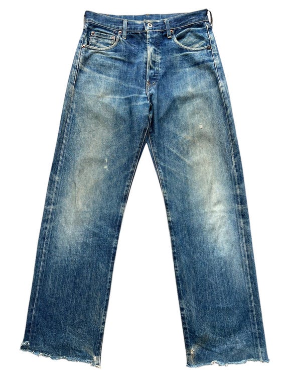 Vintage 90s Levi's 702xx Selvedge Buckle Back Denim Jeans Levis