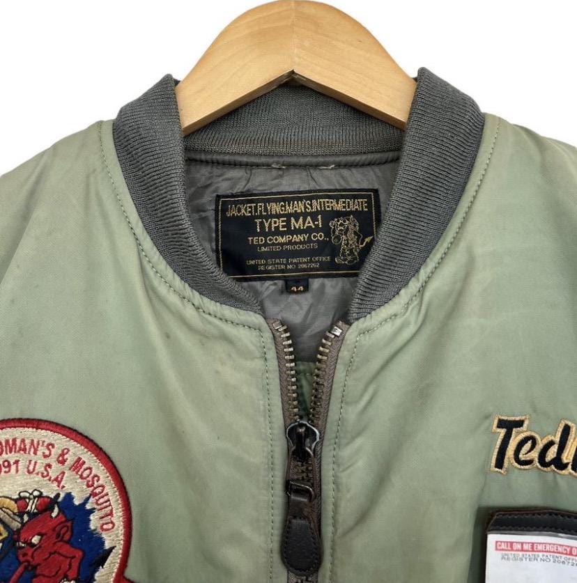 TED COMPANY MA-1 フライトジャケット オリーブグリーン　40 L TED COMPANY MA-1 フライトジャケット オリーブグリーン 40 L MA