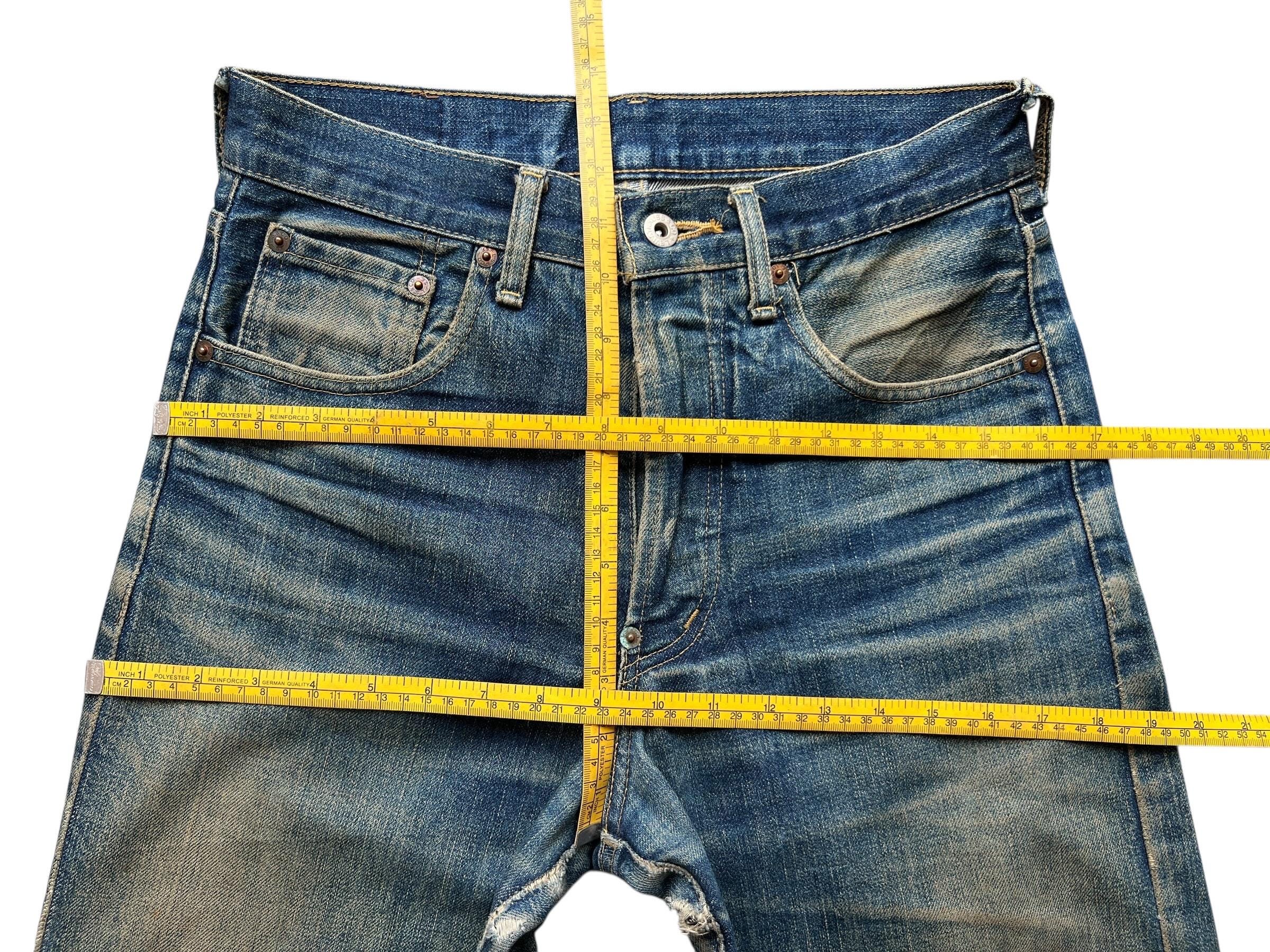 Vintage 90s Levi's 702xx Selvedge Buckle Back Denim Jeans Levis