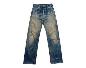 Vintage 90s Denime Orizzonti Japan Denim Jeans Button Style