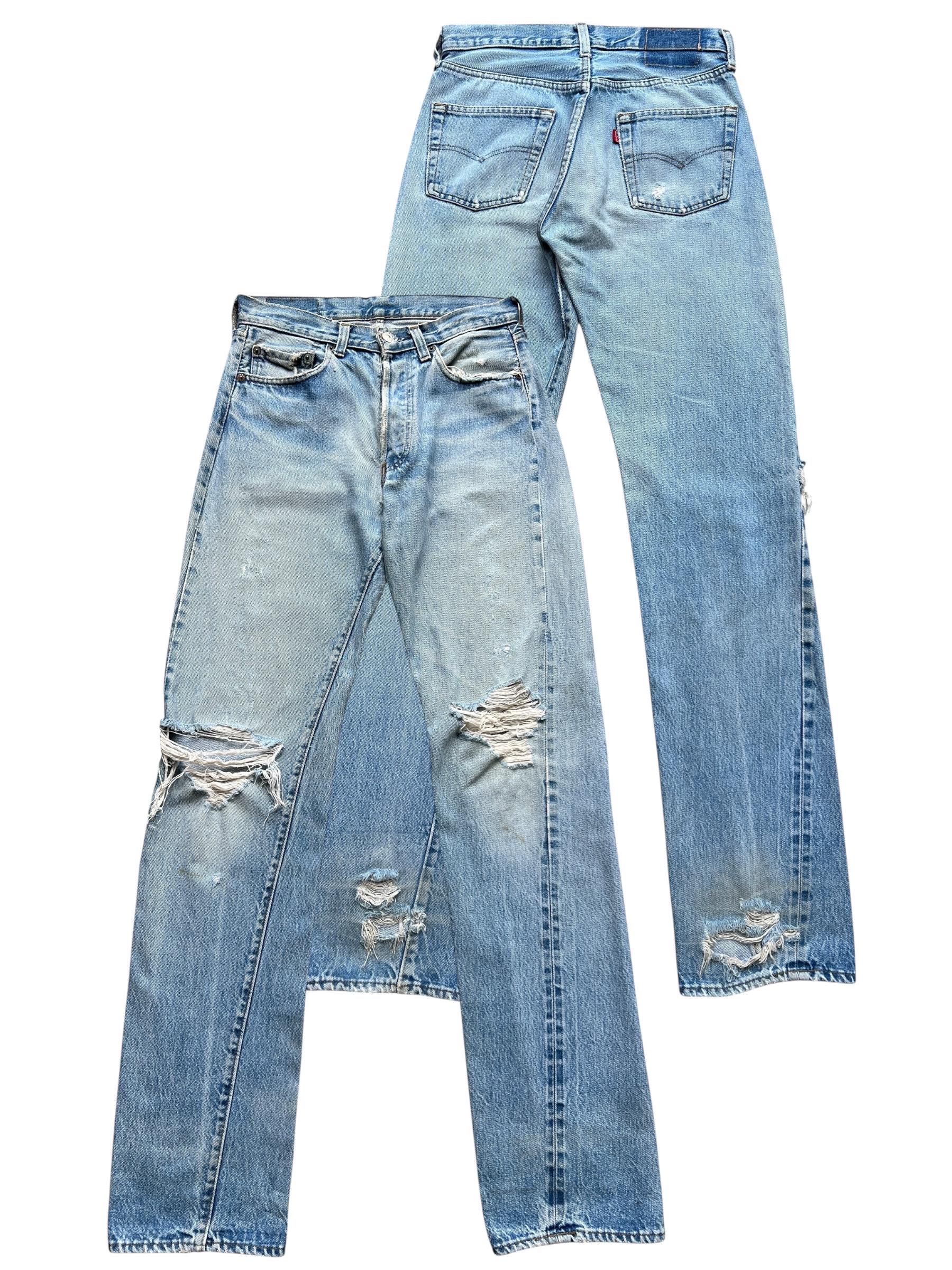 Levi’s 501 ヴィンテージ デニム 80s USA W29 L36 W29 Vintage 80s Levi's 501 Selvedge Stone Wash Distressed Denim