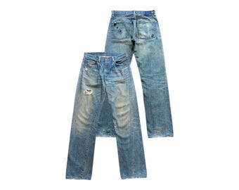 Vintage Levi's 501xx Big E Selvedge Jeans, Size 29, Distressed